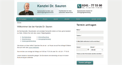 Desktop Screenshot of dr-sauren.de