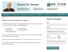 Tablet Screenshot of dr-sauren.de