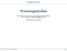 Tablet Screenshot of dev.dr-sauren.de